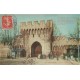 3 Superbes cpa 84 AVIGNON. Porte Saint-Michel 1907, Place Horloge et Chemin Ronde Palais des Papes