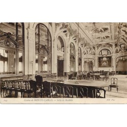 3 cpa MONTE-CARLO. Salle Roulette, Palais Beaux-Arts et Jardins Montée de la Gare