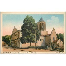 carte postale ancienne 17 SURGERES. Eglise romane