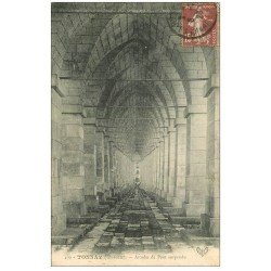carte postale ancienne 17 TONNAY. Arcades du Pont Suspendu 1928