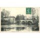carte postale ancienne 18 ARGENT-SUR-SAULDRE. Le Pont sur la Sauldre 1907