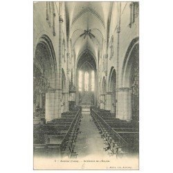 carte postale ancienne 18 AUBIGNY. Intérieur de l'Eglise