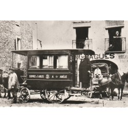 66 ARLES-SUR-TECH. Maison Mouragues vins et ancien Relais de la Diligence avec tarifs 1959