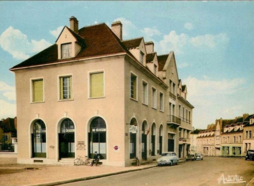 89 CHABLIS. Simca Aronde devant la Chablisienne. Dégustation de grands Crus