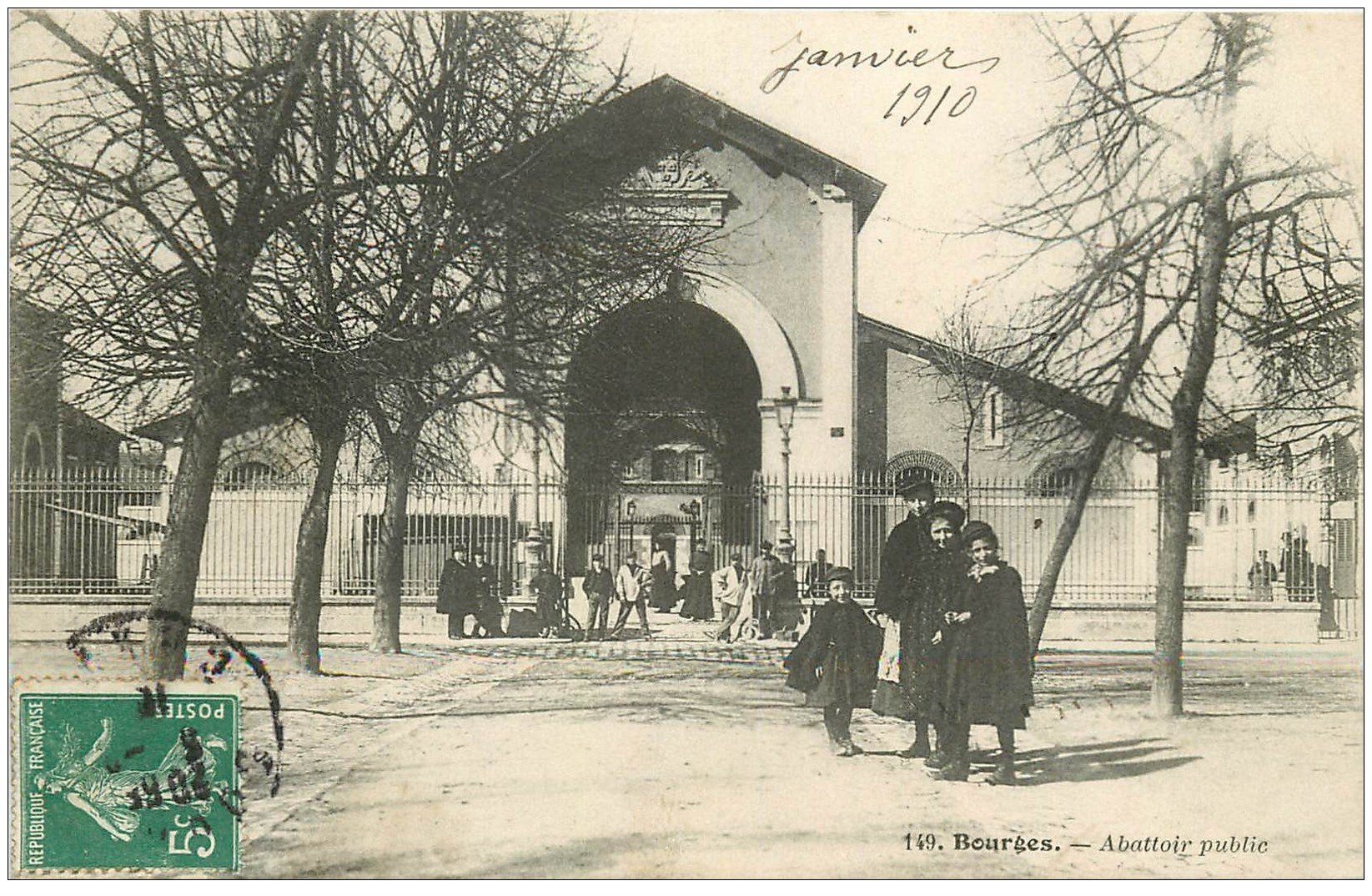 18 BOURGES. Abattoir Public 1910