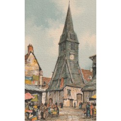 14 HONFLEUR. L'Eglise Sainte Catherine. Carte papier de luxe par Barday