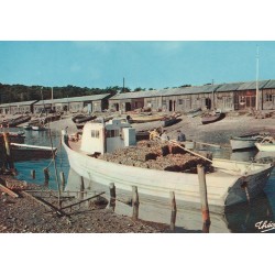 17 ILE D'OLERON. Le Port Saint-Trojan avec barques récolte d'Huîtres