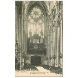 carte postale ancienne 18 BOURGES. Cathédrale. Les Grandes Orgues et Rosace