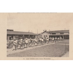 69 LYON. Service Municipal des Rickshas chinois. Les Coolies