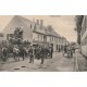 51 BAZANCOURT. Attelages Militaires devant Hôtel Lespagnol Vignol