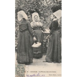 régions Poitou Charentes LOUDUN. Coiffures des environs 1906