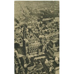 lot 5 cpa 67 STRASBOURG. Vue prise du Ballon, Kammerzell, Place Kléber, Hôtel des Postes et Synagoge