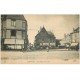 carte postale ancienne 18 BOURGES. La Place Planchat animée. Boucherie du Centre et Charcuterie Parisienne