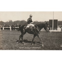 SPORTS HIPPISME. Photo Cpa Cheval de Courses "Ksar" monté par Donoghue