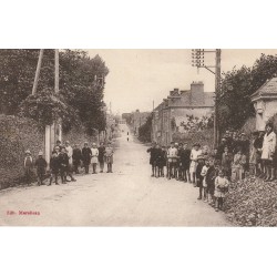 53 GREZ-EN-BOUERE. Ecoliers Route de Meslay 1931