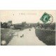 carte postale ancienne 18 BOURGES. L'Auron à Saint-Outrille animé 1909