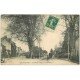 carte postale ancienne 18 BOURGES. Les Platanes Avenue de la Gare animée 1912