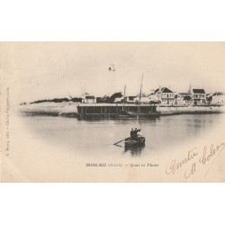 59 GRAVELINES. Péniche au Quai et Phare 1903