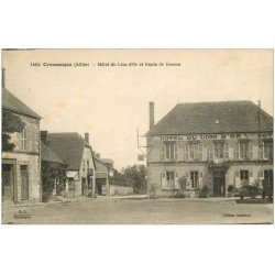 carte postale ancienne 03 CRESSANGES. Hôtel du Lion d'Or route de Besson 1934