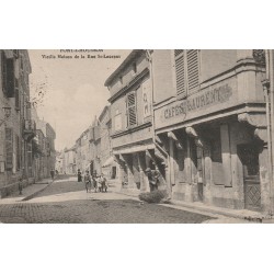 54 PONT-A-MOUSSON. Café Rue St Saint Laurent 1915