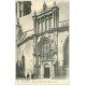 carte postale ancienne 18 BOURGES. Portail de l'Eglise Notre-Dame animé