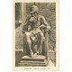 carte postale ancienne 18 BOURGES. Statue de Louis XI 1939