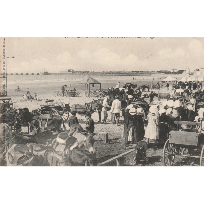 Carte Postale Les Sables D'Olonne – Hôtel Du Parc, Plage Animée 1949, écrite Et Timbrée