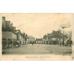 carte postale ancienne 18 CHATEAUMEILLANT. Place de la Mairie 1912