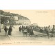 4 cpa 06 NICE. Canon Château, Promenade Midi Ponchettes, Place Gare et Laveuses Paillon