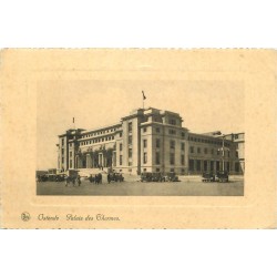 5 cpa OSTENDE. Palais Thermes, Royal Palace Hôtel, Av Léopold, Casino Place Armes, Pilotage Bassin