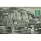 13 cpa 38 GRENOBLE Pont Fort Rabot Casque Néron Quai Claude-Bernard Moucherotte Hôtel Ville Abattoirs Vedette