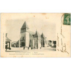 carte postale ancienne 18 DUN-SUR-AURON. Eglise 1906 édition Rotillon à Dun
