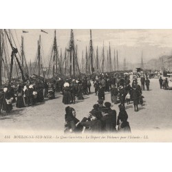 62 BOULOGNE-SUR-MER. Départ des Pêcheurs pour l'Islande quai Gambetta