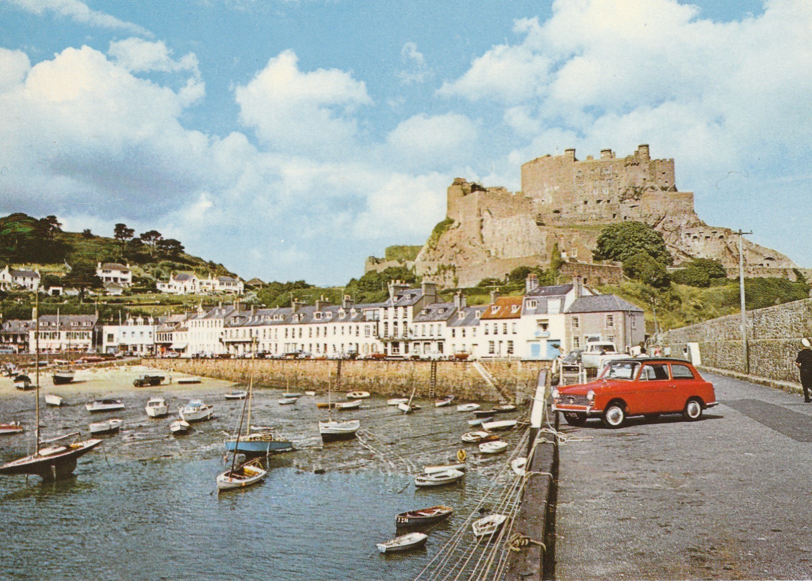 6 cpsm grand format JERSEY. Mont Orgueil Castle Corey Harbour Grève de Lecq