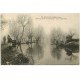 carte postale ancienne 18 JOUET-SUR-L'AUBOIS. Effet de givre sur l'Aubois hiver 1907-08