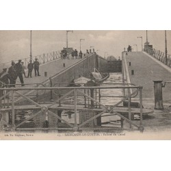 58 SAINCAIZE-LE-GUETIN. Péniche à l'Ecluse du Canal 1917