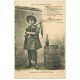 carte postale ancienne 18 LE BERRY. Le Petit Berrichon musicien 1911. Chanson Rameau