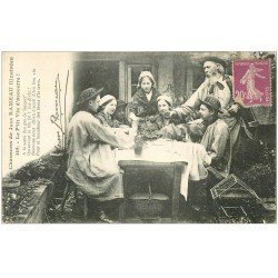 carte postale ancienne 18 LE BERRY. Le P'tit Vin d'Sancerre. Chanson Rameau