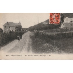 22 SAINT-BRIEUC. Les Rosaires avenue d'Armorique animées 1918