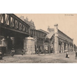 Paris 18° LE METROPOLITAIN. Gare du Boulevard Barbès 1904
