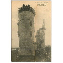 carte postale ancienne 18 MEHUN-SUR-YEVRE. Grosse Tour et Château 1914