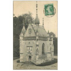 carte postale ancienne 18 MEILLAN Château. La Chapelle 1909