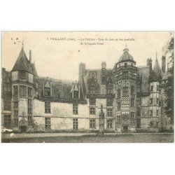 carte postale ancienne 18 MEILLANT. Le Château 1919 Tour du Lion