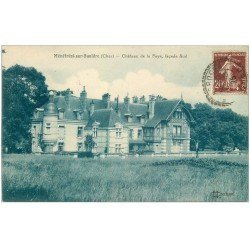 carte postale ancienne 18 MENETREOL-SUR-SAULDRE. Château de la Faye 1925