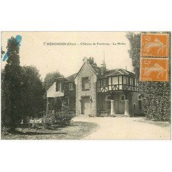 carte postale ancienne 18 NERONDES. Château de Fontenay la Niche 1924