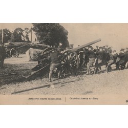 MILITAIRES Guerre 1914-18. Artillerie lourde Canadienne 1914