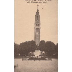 93 VILLEMOMBLE. Le Monument aux Morts et l'Eglise