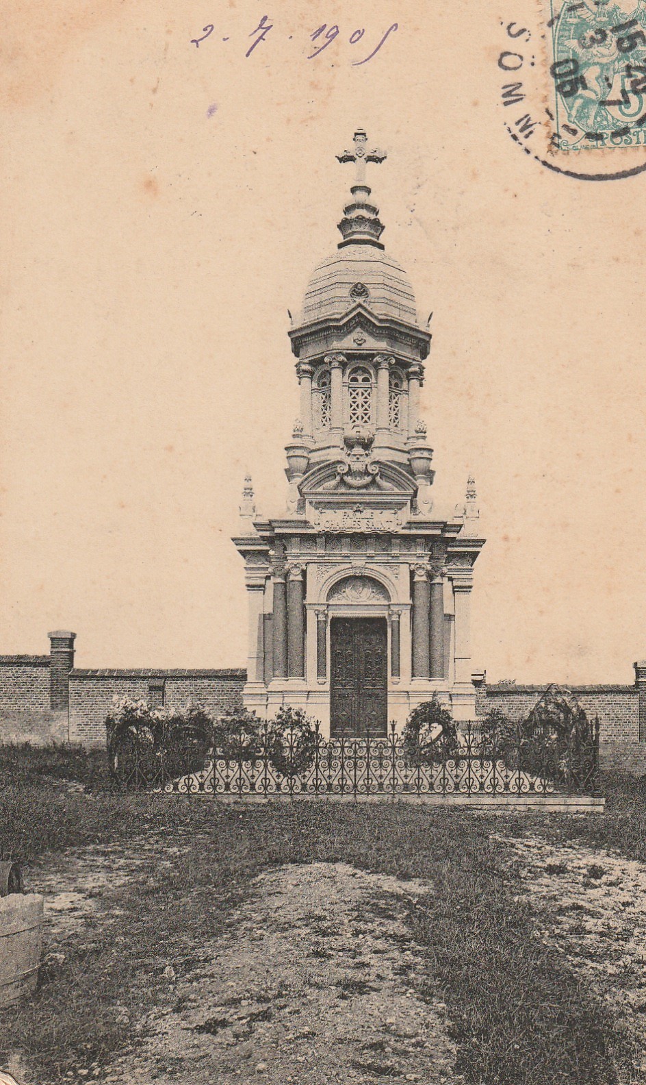 Lot 2 Cpa 80 BEAUVAL. Monument Charles Saint et la Ville 1905