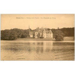 carte postale ancienne 18 OIZON. Château de la Vénerie et l'Etang 1923