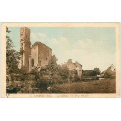 carte postale ancienne 18 SAGONNE. Le Château